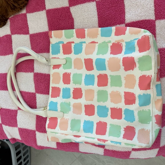 Clinique Handbags - Colorful Patterned Tote Bag